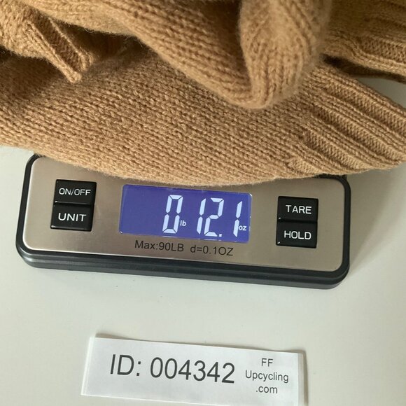 J.Crew Womens Large Sweater V-Neck Camel Wool Oversized Minimalist Old Money - Picture 8 of 8